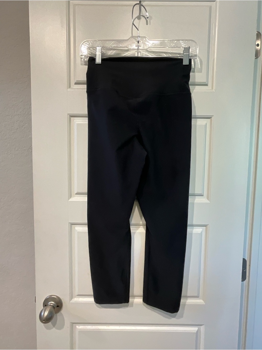 Nike Black Performance Leggings with Silver Swoosh
